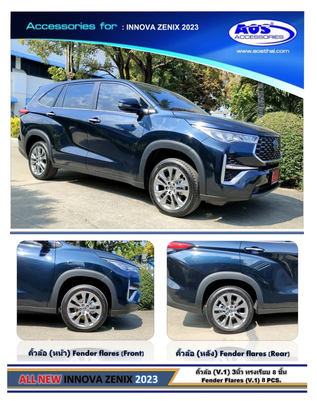 คิ้วล้อ (8 ชิ้น)