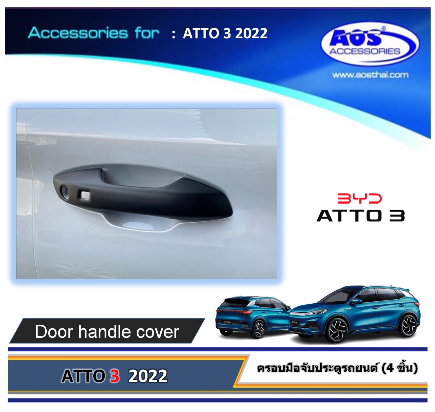 ครอบมือจับประตู (4 ชิ้น)