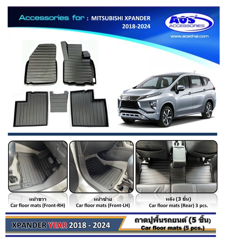 ถาดปูพื้นเข้ารูป (5 ชิ้น)