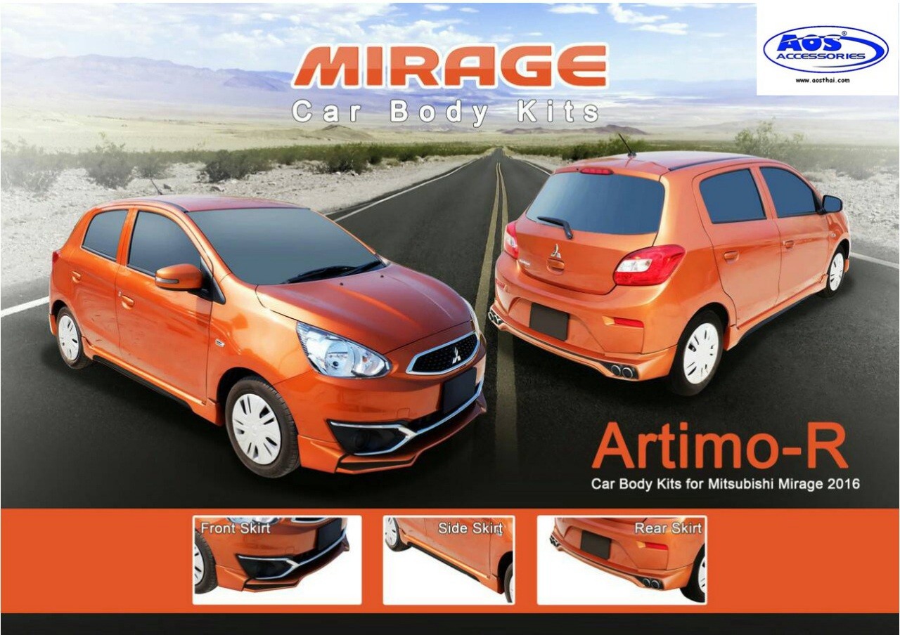 ชุดแต่งรอบคัน (4 ชิ้น) พร้อมท่อหลอก ทรง ARTIMO-R