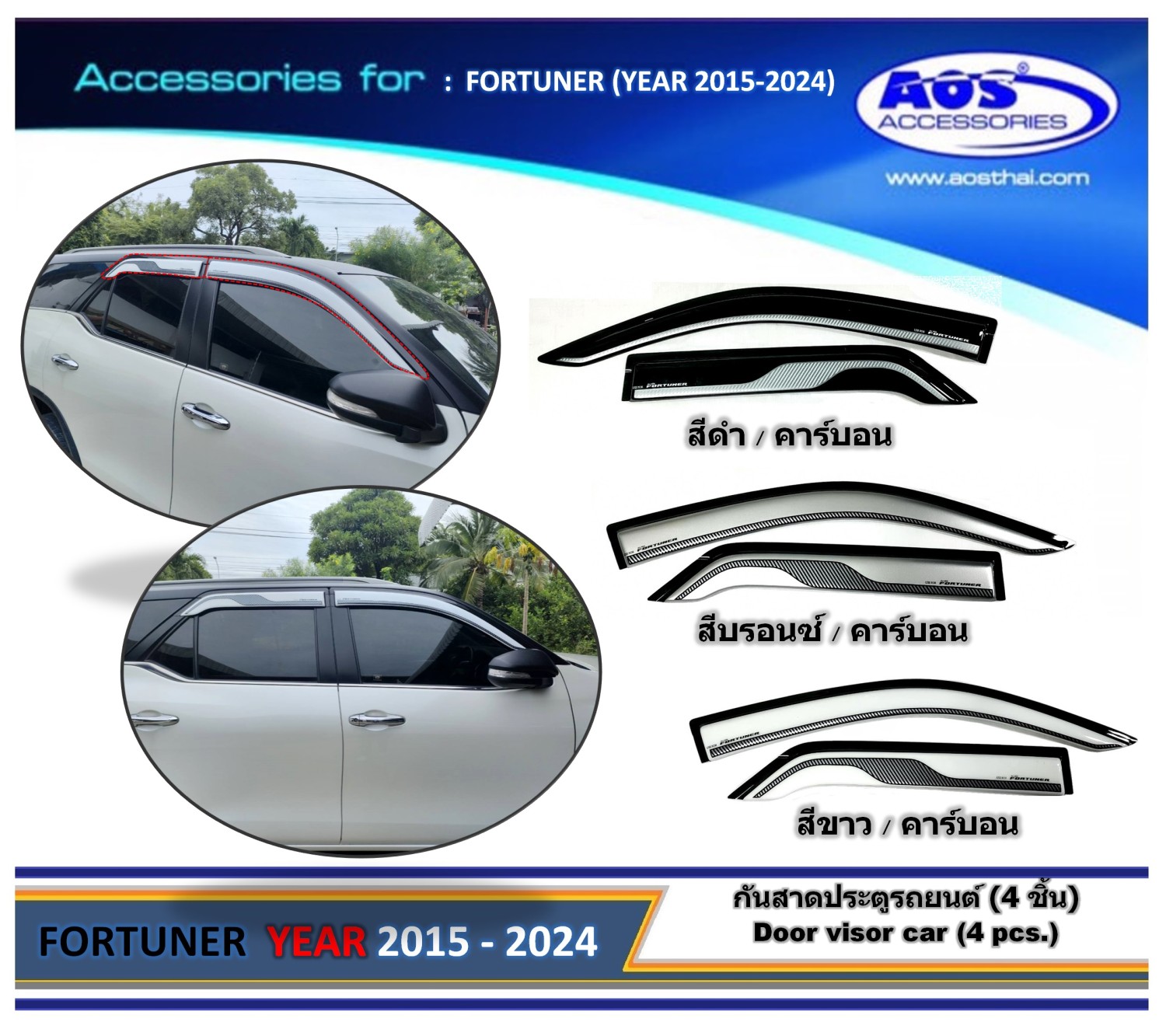 กันสาดประตู (ลายคาร์บอน)